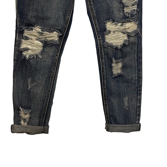 ONE By ONE TEASPOON Awesome Baggies Distressed Dark Wash Blue Jeans Grunge 28 - Picture 7 of 16